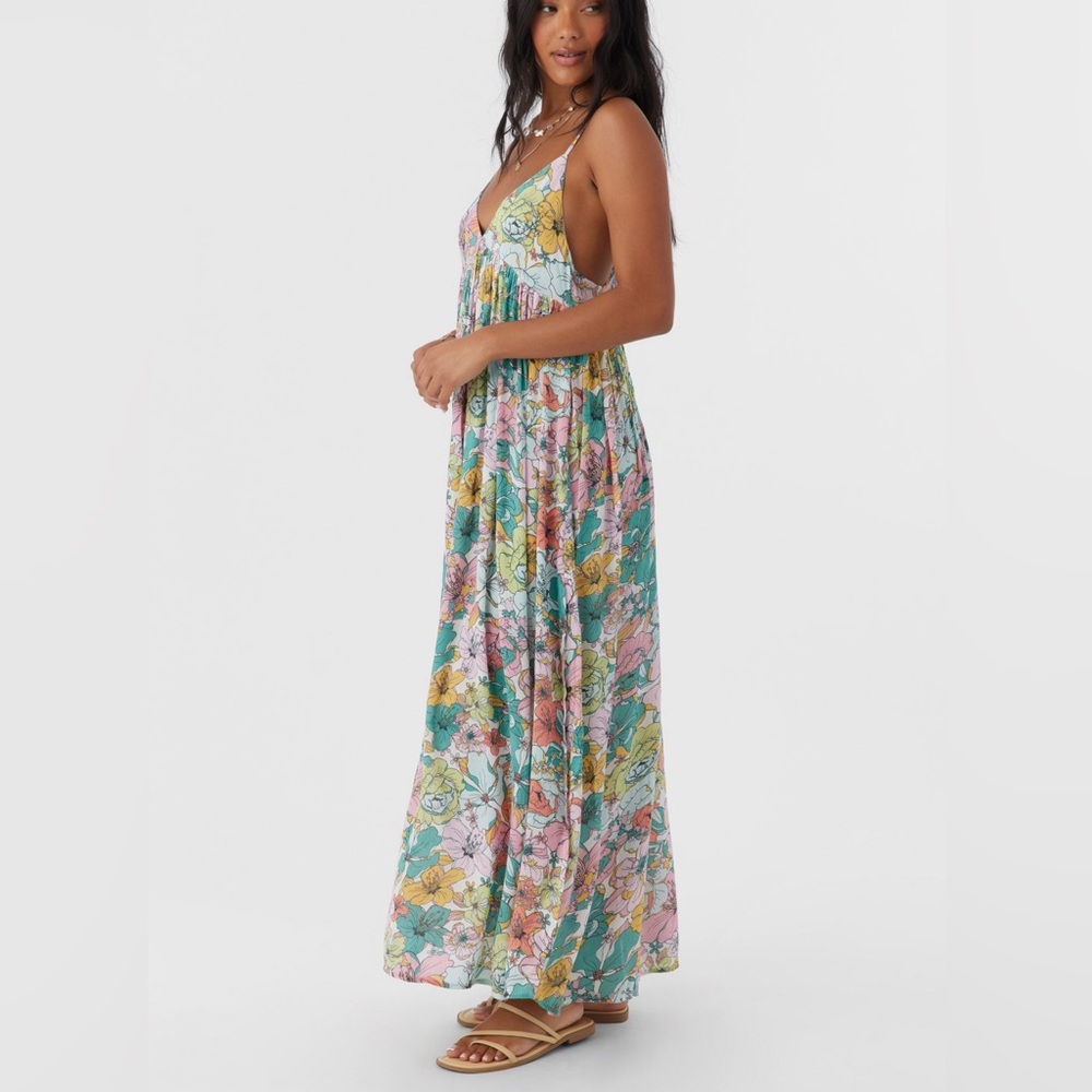 NWT Mel Maxi Janis Floral Swim Cover-Up Dress by O’Neal Size L - Picture 6 of 12